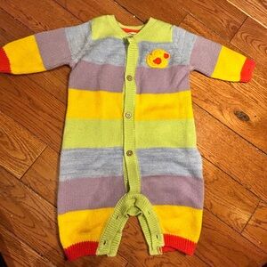Colorful Striped Kids One Piece